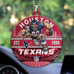 Houston Texans Custom shape 2-sided Acrylic Car Ornament - HOATT12908