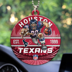 Houston Texans Custom shape 2-sided Acrylic Car Ornament - HOATT12908