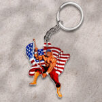 Hulk Hogan Custom Shape 2-sided Keychain - HOATT 12165