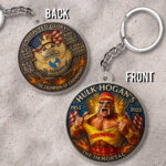 Hulk Hogan Custom Shape 2-sided Keychain - HOATT 12057