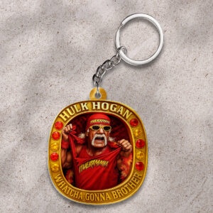 Hulk Hogan Custom Shape 2-sided Keychain - HOATT 12083