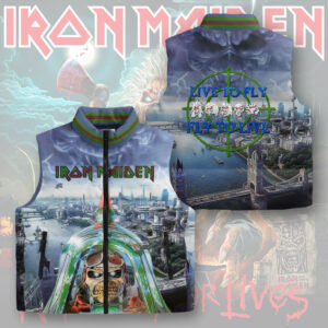 Iron Maiden 3D Sleeveless Down Jacket - TMTHU1141