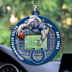 Indianapolis Colts Custom shape 2-sided Acrylic Car Ornament - HOATT12582