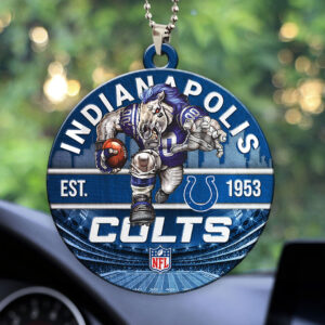 Indianapolis Colts Custom shape 2-sided Acrylic Car Ornament - HOATT12909