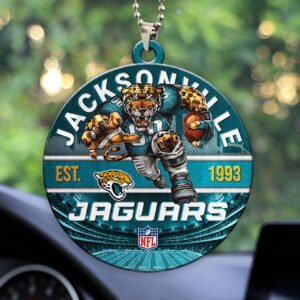 Jacksonville Jaguars Custom shape 2-sided Acrylic Car Ornament - HOATT12910