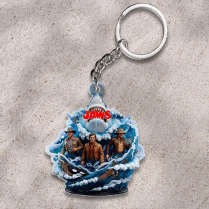 Jaws Custom Shape 2-sided Keychain - HOATT12566