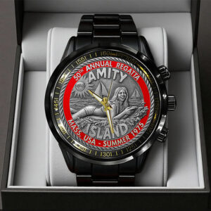 Jaws 50 Years Anniversary Black Stainless Steel Watch - TANTN16992