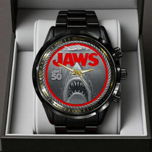 Jaws 50 Years Anniversary Black Stainless Steel Watch - TANTN16994