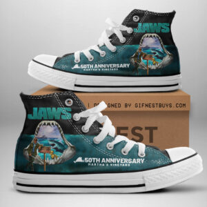Jaws High Top Canvas Shoes - HOATT 10744