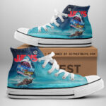 Jaws High Top Canvas Shoes - HOATT 10745