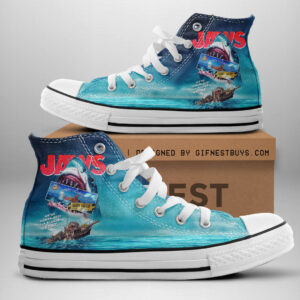 Jaws High Top Canvas Shoes - HOATT 10745