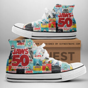 Jaws High Top Canvas Shoes - TANTN 12883