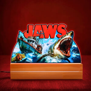 Jaws Led Light with Wooden Base (7 Colors) - MAITM 11578
