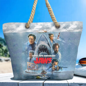 Jaws Hemp Rope Tote Bag - TANTN 14195