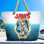 Jaws Hemp Rope Tote Bag - HOATT 11692