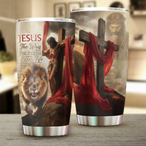 Jesus The Way The Truth The Life Tumbler Cup - TANTN16229