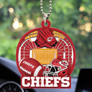 Kansas City Chiefs Custom shape 2-sided Acrylic Car Ornament - TMTHU757