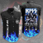 KISS 3D Lightweight Sleeveless Denim Shirt – HOATT 3840