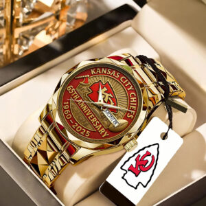 Kansas City Chiefs 65th Anniversary 2025 Alloy Luxury Quartz Watch - TANTN16494