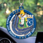 Kansas City Royals shape 2-sided Acrylic Car Ornament - HOATT13043