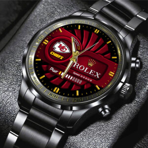 Kansas City Chiefs x Rolex Black Stainless Steel Watch - MAITM6421