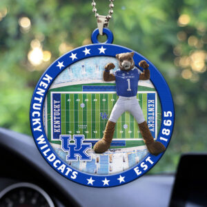 Kentucky Wildcats Football Custom shape 2-sided Acrylic Car Ornament - HOATT13130