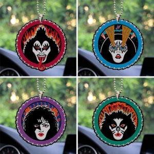 4PCS KISS Custom Shape 2-Side Printed Acrylic Car Ornament – TANTN17013