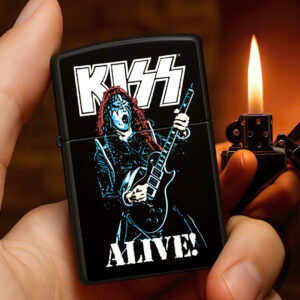 KISS x The Spaceman ALIVE! Zippo Lighter Case (No Insert) - TANTN16470