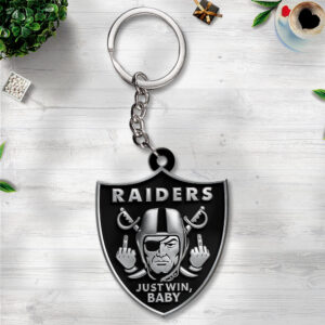 Las Vegas Raiders Custom Shape 2-sided Keychain - TMTHU998