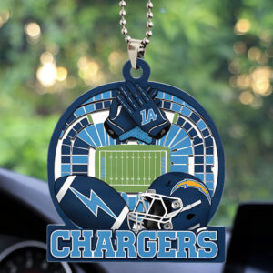 Los Angeles Chargers Custom shape 2-sided Acrylic Car Ornament - TMTHU758