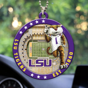 LSU Tigers Football Custom shape 2-sided Acrylic Car Ornament - HOATT13131