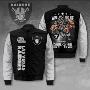 Las Vegas Raiders 3D Bomber Jacket - HOATT12812
