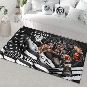 Las Vegas Raiders Rectangular Rug - HOATT13166