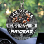 Las Vegas Raiders Custom shape 2-sided Acrylic Car Ornament - HOATT12912