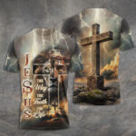 Lion Cross Resurrection Christian 3D Apparel – TANTN16193