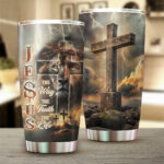 Lion Cross Resurrection Christian Tumbler Cup - TANTN16194