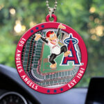 Los Angeles Angels Custom shape 2-sided Acrylic Car Ornament - HOATT13044