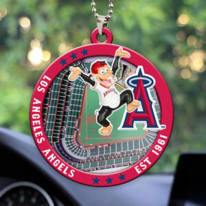 Los Angeles Angels Custom shape 2-sided Acrylic Car Ornament - HOATT13044