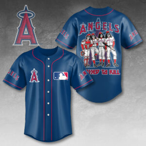 Los Angeles Angels x KISS Baseball Jersey - HOATT13411