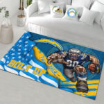 Los Angeles Chargers Rectangular Rug - HOATT13167