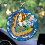 Los Angeles Dodgers Custom shape 2-sided Acrylic Car Ornament - HOATT13045