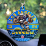 Los Angeles Chargers Custom shape 2-sided Acrylic Car Ornament - HOATT12913