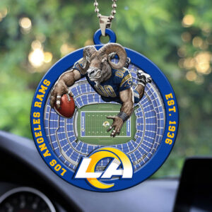 Los Angeles Rams Custom shape 2-sided Acrylic Car Ornament - HOATT12599