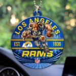 Los Angeles Rams Custom shape 2-sided Acrylic Car Ornament - HOATT12914