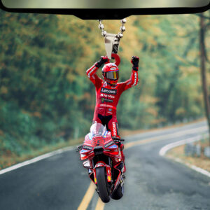 Ducati Lenovo Team x Marc Marquez Custom Shape 2-sided Acrylic Car Ornament – TMTHU1210