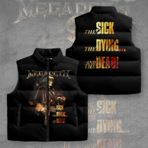 Megadeth 3D Sleeveless Down Jacket - TMTHU1153