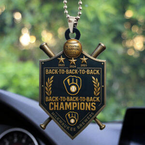 Milwaukee Brewers Custom Shape 2-sided Acrylic Car Ornament – TMTHU1088