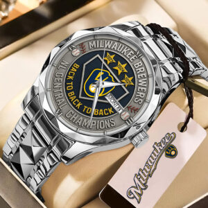 Milwaukee Brewers Alloy Luxury Quartz Watch - TMTHU1091