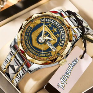 Milwaukee Brewers Alloy Luxury Quartz Watch - TMTHU1092
