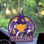 Minnesota Vikings Custom shape 2-sided Acrylic Car Ornament - TMTHU762